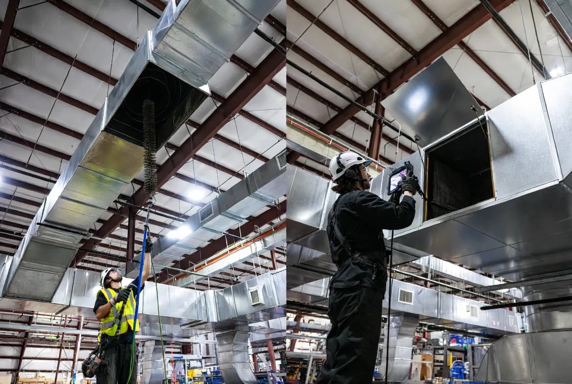 Industriel ventilationsrens
